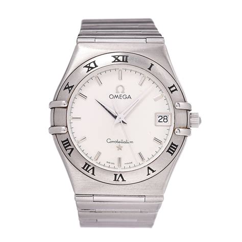 omega stainless steel constellation watch